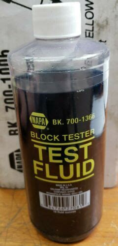 napa combustion leak test fluid